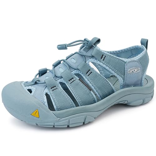 Classics Men's Breathable Hiking Sandals, Large Size Closed Toe Backpacking Sandals, Fashion Outdoor Sports Beach Shoes