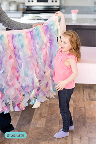 Bluekate Rainbow Party Tutu Table Skirt. 6Ft Table Skirt With Double Layer Organza Willows For Unicorn Party Supplies, Rainbow Decorations, 1St Birthday Décor, Baby Shower Décor Or Mermaid Backdrop #TOP2