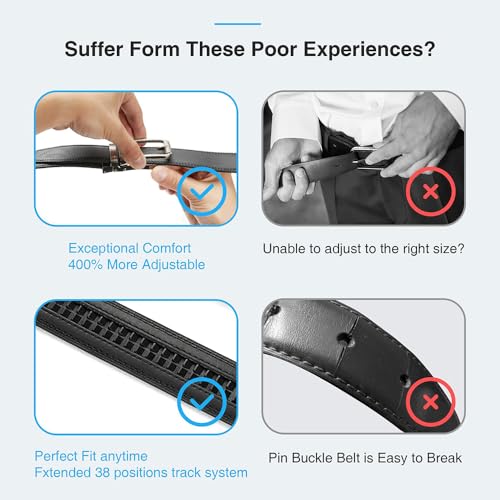 Men's Belt for Men -Duty Casual Everyday Belt for Jeans & Work Pants, Durable Scratch-Resistant Buckle。4