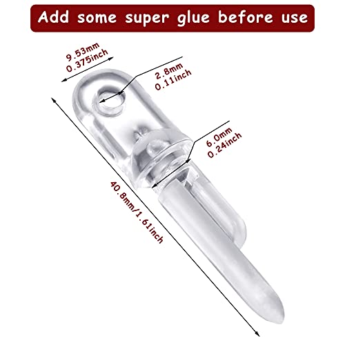 Maitys 12 Pieces Hardware Tilt Wand Tip Repair Window Blind Tilt Wand