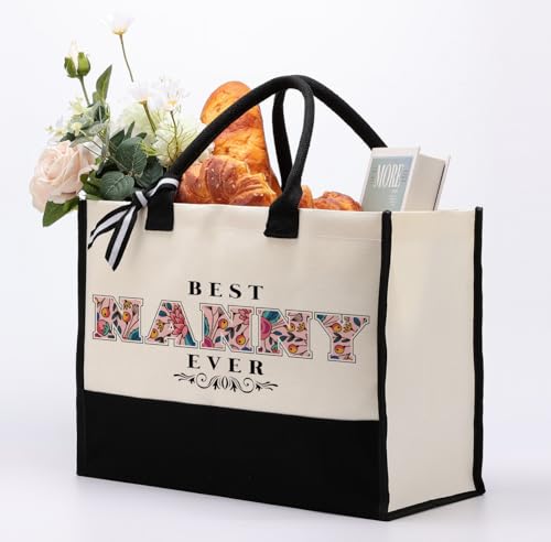 Bolsa Tote de Lona de Algodón para Mujer miniatura 4