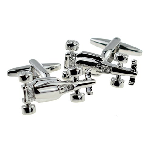 Mancuernillas para Hombre con Diseño de Auto de Carreras miniatura 1