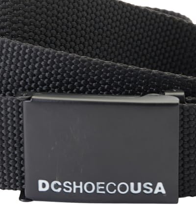 DC Men's Web Belt 3, Black, One Size image 4