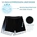 Cozople Swim Trunks for Men Bathing Suits with Compression Liner Fashion Gradient Color Swim Shorts 5.5
