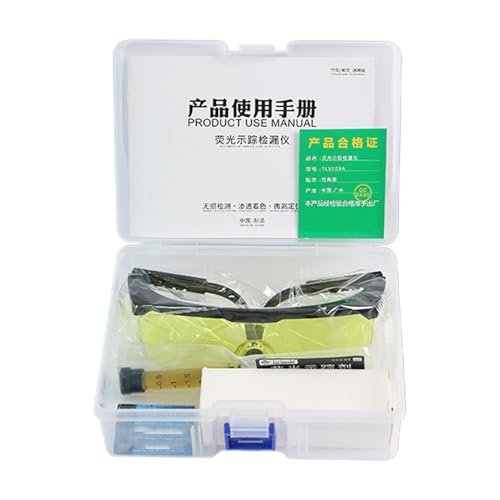 Detector de fugas para HVAC, detección para reparación de climatizadores, detector de fugas portátil con luz UV para casa, coche, bodega