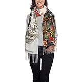 Características de diseño: el color de la moda atemporal choca con los cuadros, construye un estilo simple y moderno que puede hacerte destacar entre la multitud. Estas elegantes bufandas de invierno vestirán cualquier atuendo, ya sea una ocasión formal o casual, como una boda o cena o simplemente se utilizan como una envoltura de noche de otoño o invierno.