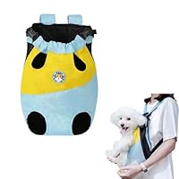 Rucksack Hunde Tragetasche Hundetragerucksack, Verstellbar Beinfreiheits Haustierrucksack, Rucksack für Kleine Hund und Katzen von 5-8 kg, Atmungsaktiv und Bequem Hundetrage für Wandern Reisen