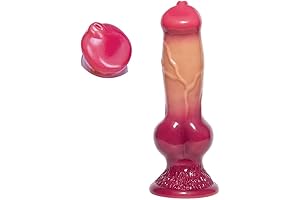 Alien Wolf 7.7inch Realistic Beginner Dildo, Hands-Free Suction Silicone Small Anal Fantasy Toy