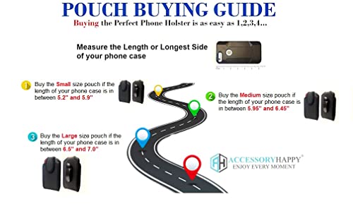 Accessoryhappy AHROT360 Premium Neoprene Swivel Cell Phone Carrier Holster Men Cell Phone Belt Holder thumb #5