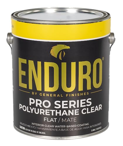 General Finishes Enduro Pro Series Clear Polyurethane, 1 Gallon, Flat