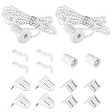 Rollo Halterung Fenster, Rollo Halterung, Ersatzteile Doppelrollo Klemmhalter, Beschläge Set für Verdunkelungsrollo, Klemmfix Halterung für Verdunkelungsrollo, Seitenzugrollo, Ohne Bohren