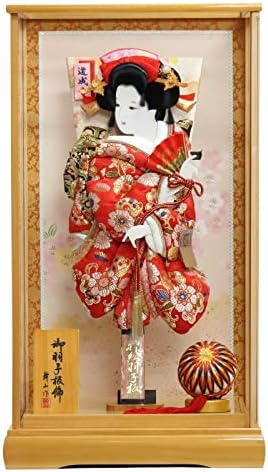 宅配便送料無料 羽子板 ケース入り 押絵振袖羽子板 花小町振袖 道成寺 18号 高さ70cm Hg18 6 桧ケース Hk18 8 京小町 正月飾り No 1296