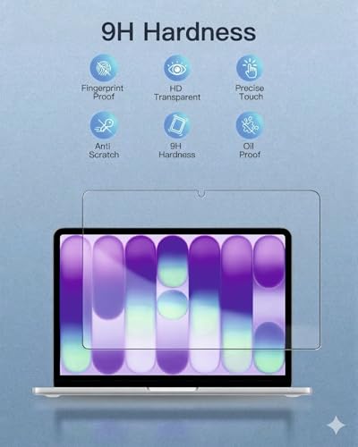 Image of Screen Protector Compatible with MacBook Neo 13'' (2026, A18 Pro Chip) | Anti Scratch Guard | for Mac Neo 13inch A3404 (9H Nano) (Macbook Neo)