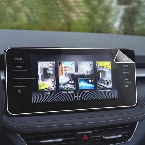 Film protecteur d'écran PET 9,2 pouces pour Skoda Fabia 2021-2022 : confort visuel en voyage