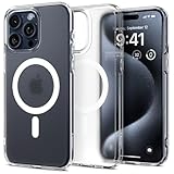 Spigen 【創業18年の技術力】 iPhone 15 Pro ケース MagSafe 半透明 クリア 耐衝撃 米軍MIL規格取得 ストラップホール 黄変抑制ストラップホール 2重構造 レンズ保護 擦り傷防止 MagSafe ワイヤレス充電対応 ウルトラ・ハイブリッド マグフィット ACS06719 (フロスト・クリア)