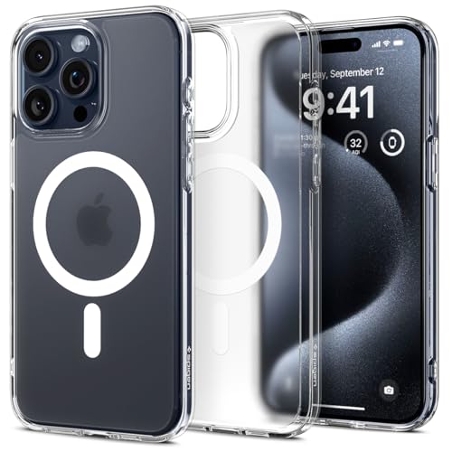 Image of Spigen for iPhone 15 Pro Max Case, Ultra Hybrid MagFit [Anti-Yellowing] [Compatible with Magsafe] - Frost White