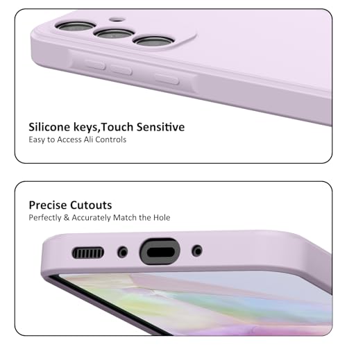 Image of Tobfit Silicone Phone Case for Samsung Galaxy A35, Durable Shockproof Phone Cover for Samsung Galaxy A35 (Purple)