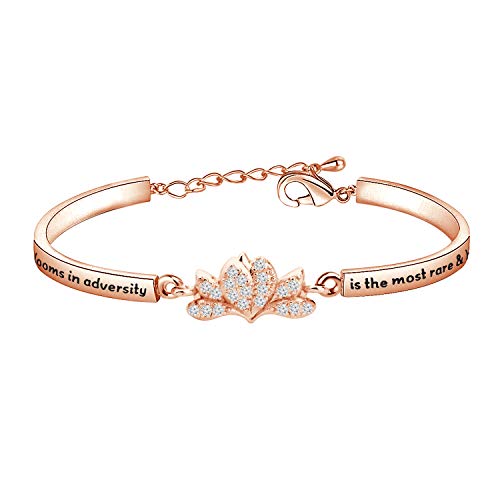 KUIYAI Flower Charm The Flower That Blooms in Adversity is The Most Rare and Beautiful of All Princess Bracelet Jewelry