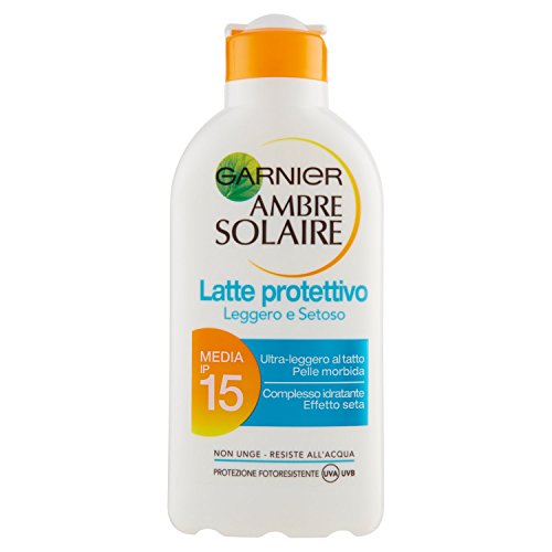 Garnier Ambre Solaire Sun Tan Ultra Light Lotion Light & Silky 200ml SPF15 Water Resistant