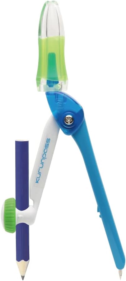 Sonic SK-7119-B Super Compass Kurun Pass for Pencils, Silicone Cover, Blue