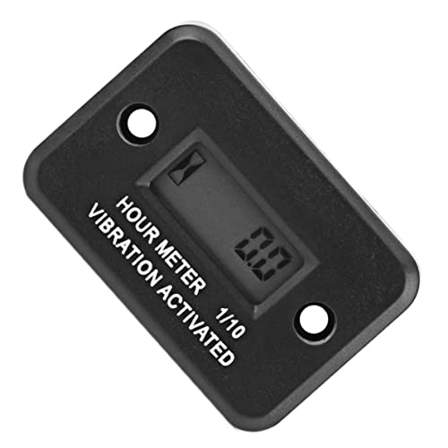 Medidor de horas de vibración digital DJ-103 impermeable para motor de cortacésped