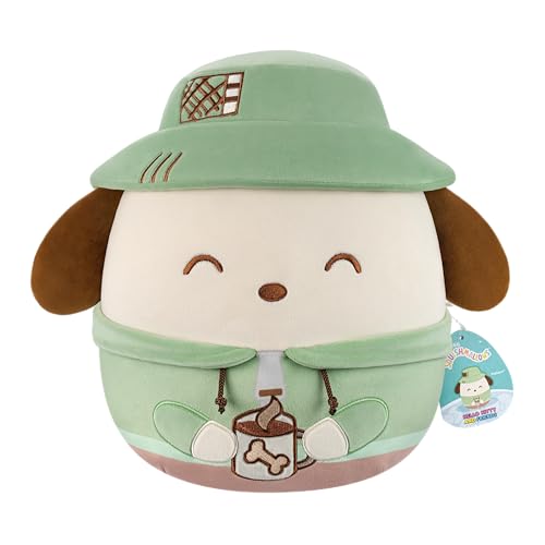 Squishmallows Original Sanrio 12in Cute Camping Pochacco – Official Jazwares Plush (Medium-Sized) - image 1