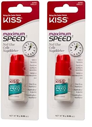 KISS KBGL01 Colla Höchstgeschwindigkeit, trasparente - 3 gr (Packung mit 2)