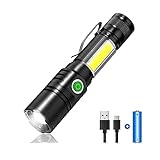 1816円お得！【2024最新多機能COB】超強力 懐中電灯 Type-C USB 充電 COB作業ライト 7モード ズーム式 ledライト 超高輝度 led 強力 軍用 最強 かいちゅうでんとう led 小型 強力 充電式 ハンディライト led ペンライト 軽量 電池式 ハンドライト led 明るいライト 手持ちライト 防災 作業用 携帯ライト18650 ライト IPX6 防水 ハンディライト【1個セット】