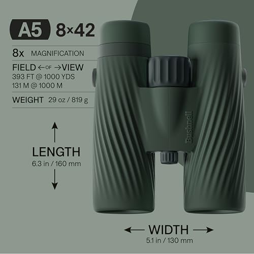 Bushnell A5 8x42 Binoculares impermeables y antiempañantes miniatura 2