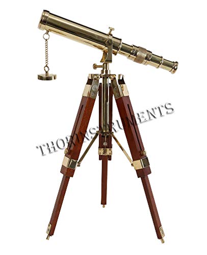 Vintage Brass Nautical Telescope with Table Tripod Stand Desktop Telescope for Home Decor Rustic Vintage Home Decor Gifts