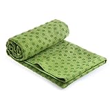 ROYJJ Yogamatte, schweißabsorbierend, Pflaumenmuster, Handtuch, Pad