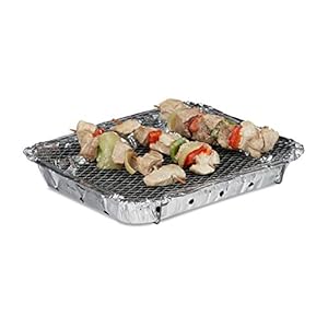 Relaxdays Einweggrill mit 500g Grillkohle
