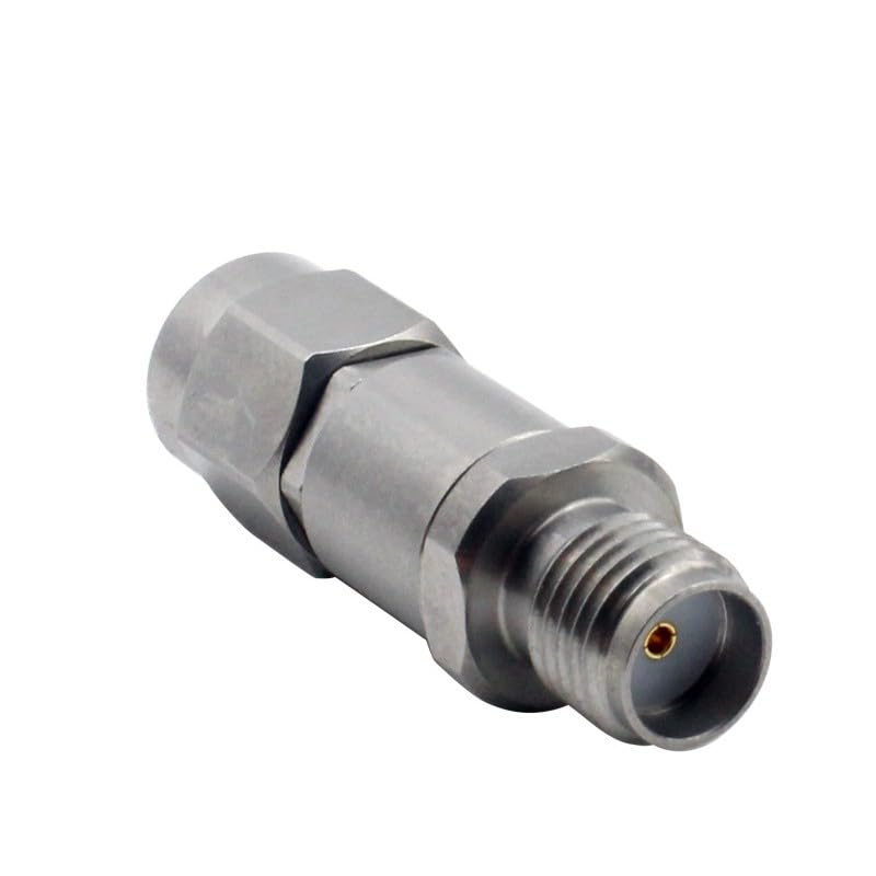 Prise mâle 2,92 mm vers SMA femelle Adaptateur coaxial RF en acier inoxydable 18 GHz haute performance