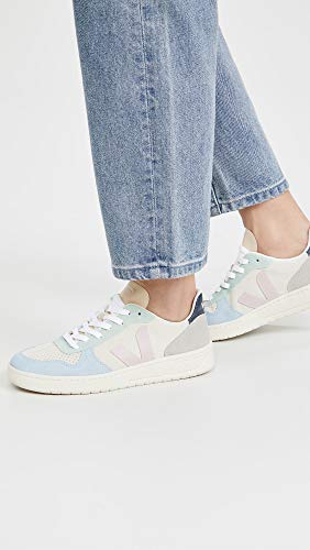 Image of Veja Women's V-10 Sneakers, Multico /Natural /Babe, 6 Medium US