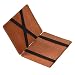 ZhaoCo Minimalist RFID Magic Wallet, Genuine Leather Slim Front Pocket Purse Credit Card Case and Money Cash Holder with ID Window, Mini Bifold Wallet Gift - Light Brown