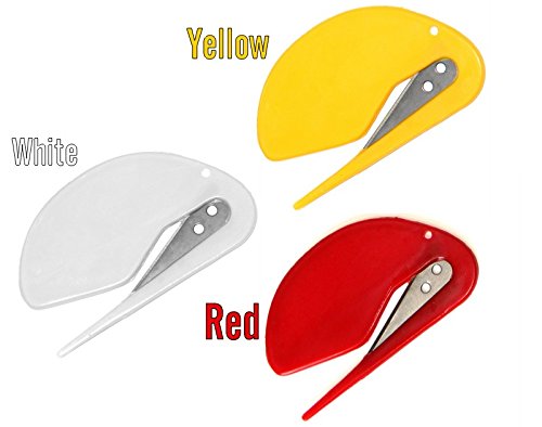 Alazco Value Pack 3Pc World's Most Efficient Letter Opener Envelope Slitter #TOP6