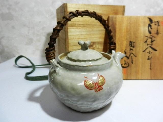 明治期の萬古焼名工 圓相舎 小川半助 作 手捻茶器