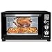TurboTronic digitaler Minibackofen 45l schwarz 2000W, Drehspieß, 2 Backbleche, Timer, Dörrer, Dörrgerät, Dörrautomat, Pizzaofen