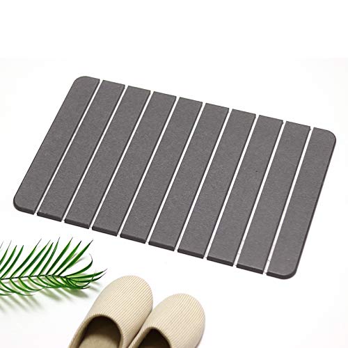 Feiyue Mats Natural diatom mud floor mat bathroom absorbent mat bathroom mat new upgrade folding diatom soil door mat