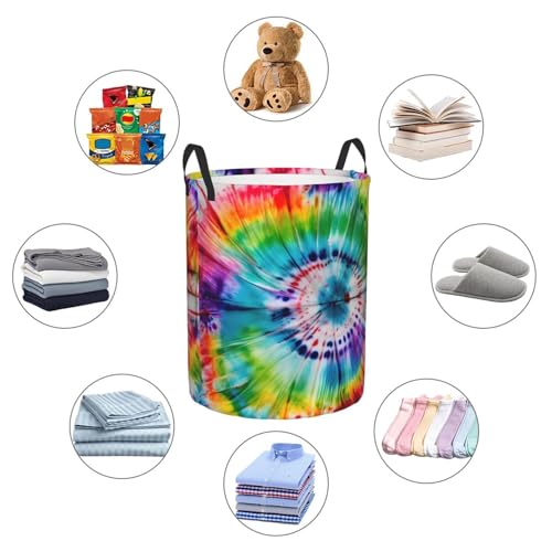 Panier à linge haut imprimé hippie Tie Dye pour chambre - 7