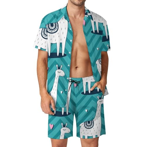 Chemise Hawaïenne Homme Bande Bleue D'alapa Tenue Légère Contre la Chaleur de l'Été