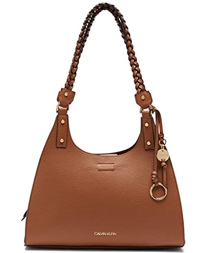 Calvin Klein Shelly Novelty Satchel, Caramel