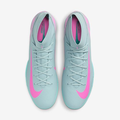 Nike Mercurial Superfly 10 Academy IC High-Top Soccer Shoes (FQ8332-301, Ocean Cube/Pink Blast)4