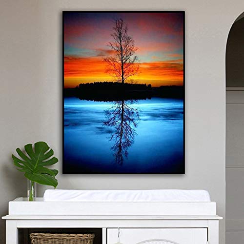 Diamond Painting Complet Grand Format 60x140cm pour Décoration Salon Chic