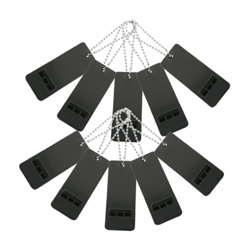 POPETPOP 10pcs High Frequency Emergency Whistle for Outdoor Activities Hiking Camping Earthquake Rescue Portable Life Saving Signaling Tool