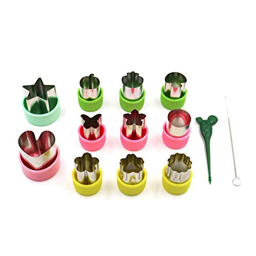 Gemüseschneider Form Set Obst Plätzchen Stempel Form DIY Cutter für Kinder Backen Home Küchengeräte 13Pcs,