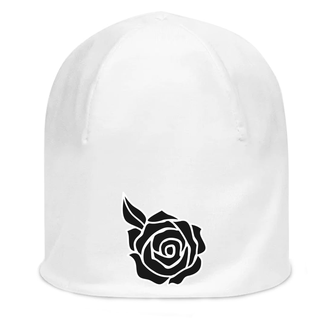 Bonnet unisexe en coton blanc extensible extensible léger taille unique pour adulte