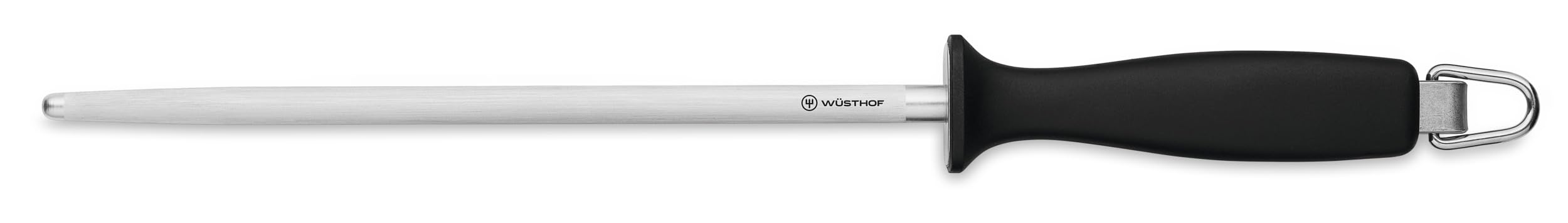 Wüsthof 9 Inch Sharpening Steel, Black/Silver