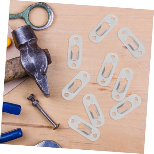 Image of 20Pcs Heavy Duty Metal Hooks for Picture Frames and Mirrors Convex Design Wall Mount Brackets with Screws Versatile Hanging Hardware for Home Organization
