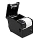 Excelvan E58 - Bluetooth Thermodrucker für Belege und Tickets (58 mm, Android, iOS, Windows, Linux, 130 mm/s, ESC/POS, USB), Schwarz